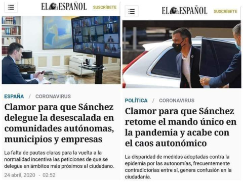 "Estas noticias de 'El Español' son la prueba palpable de que algunos presidentes son de clamar y re–clamar'.