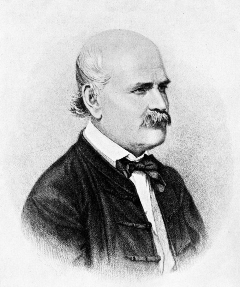 El médico húngaro Ignaz Semmelweis demostró que con el lavado de manos disminuía la mortalidad por fiebre puerperal. Wikimedia Commons El médico húngaro Ignaz Semmelweis demostró que con el lavado de manos disminuía la mortalidad por fiebre puerperal. Wikimedia Commons