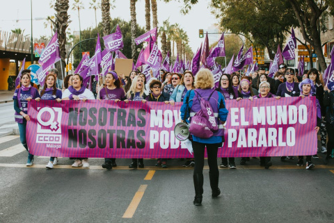 Aspecto de la manifestación del 8 de Marzo de 2020 en Málaga. Shutterstock / David MG