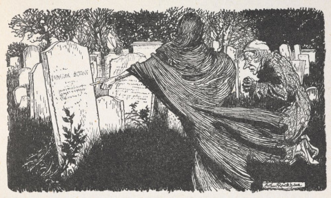 Ilustración de A Christmas Carol de Dickens firmada por Arthur Rackam en 1915. Wikimedia Commons Ilustración de A Christmas Carol de Dickens firmada por Arthur Rackam en 1915. Wikimedia Commons