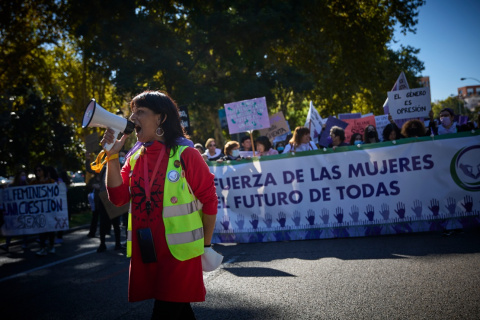  Imagen de archivo. Manifestación por los derechos de la mujer en Madrid.- Jesús Hellín / Europa Press