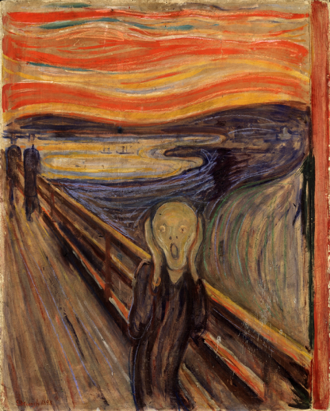 El grito (Edvard Munch, 1893). Wikimedia Commons El grito (Edvard Munch, 1893). Wikimedia Commons