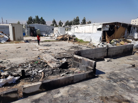 Asentamientos de refugiados en el Líbano, en el distrito de Zahle. Fotografía: Pablo Sánchez Parada