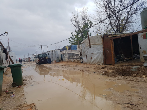 Asentamientos de refugiados en el Líbano, en el distrito de Zahle. Fotografía: Pablo Sánchez Parada