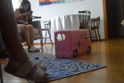 Valentina y su madre Kelly en Casa. Fotografía: Sara Ortega colegio