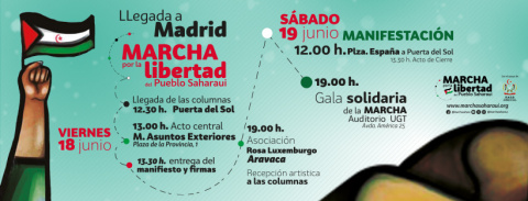  Programación de este 'fin de semana saharaui' en Madrid. - Marcha Saharaui