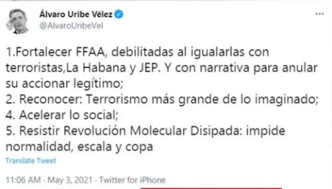  Captura de pantalla de Twitter.