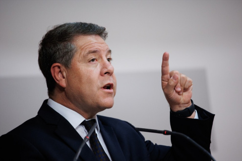  García-Page en una comparecencia en Talavera de la Reina el pasado mes de septiembre. - Alejandro Martínez Vélez / Europa Press