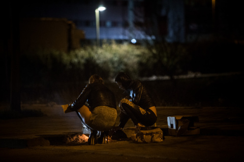  Mujeres en el polígono Marconi de Madrid- JAIRO VARGAS