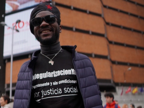  Acto por la ILP de la regularización en Madrid. Joseba Torronteras