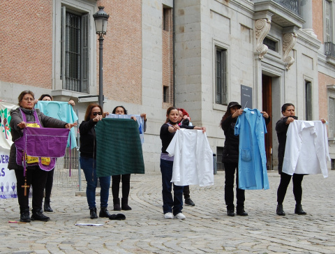 Movilización de las trabajadoras del hogar en Madrid. Carmen Blanco Grigelmo trabajadoras hogar