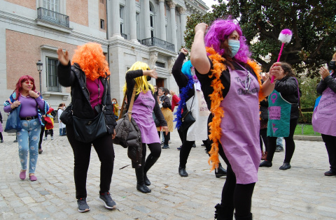 Movilización de las trabajadoras del hogar en Madrid. Carmen Blanco Grigelmo trabajadoras hogar