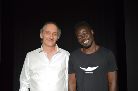 Thiambou Samb y Moisés Mato, de Teatro sin papeles Thiambou Samb