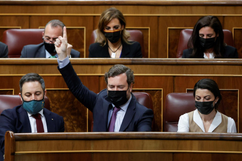  Vox en la sesión plenaria del Congreso.- EFE/ Mariscal