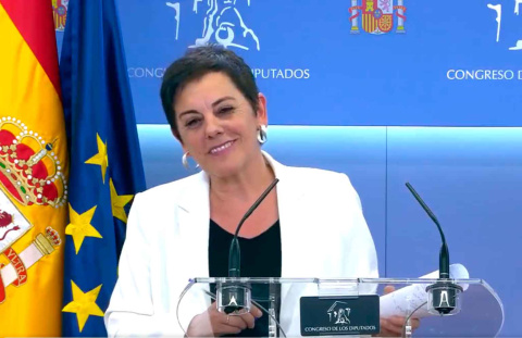  Captura de la portavoz de EH Bildu Mertxe Aizpurua despachando a Cárdenas y Negre.