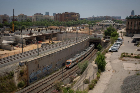  Vista general de las obras de la estación de La Sagrera, a 23 de mayo de 2022, en Barcelona, Catalunya. - David Zorrakino / Europa Press