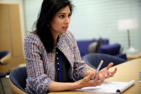 Primera Subdirectora Gerente del Fondo Monetario Internacional (FMI) Gita Gopinath . -J. LAWLER DUGGAN / Reuters Primera Subdirectora Gerente del Fondo Monetario Internacional (FMI) Gita Gopinath . -J. LAWLER DUGGAN / Reuters