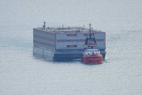 El polémico barco Bibby Stockholm, donde el Reino Unido quiere encerrar a 500 solicitantes de asilo. -BEN BIRCHALL / Europa Press