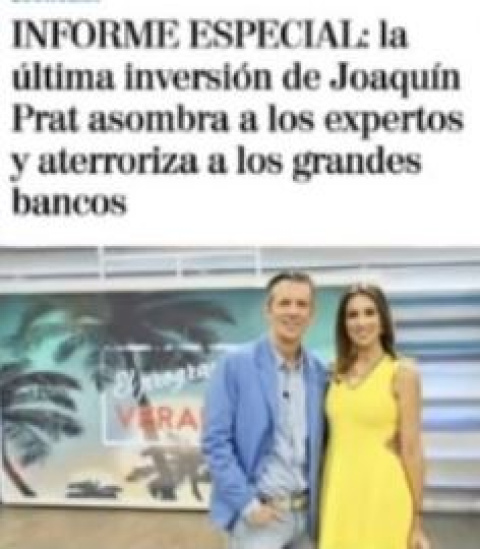  Joaquín Prat ha denunciado públicamente que no tiene nada que ver con este asunto.