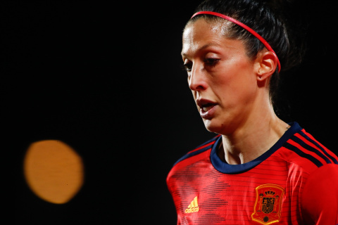  La jugadora de fútbol Jenni Hermoso durante un partido de fútbol con la selección española.- Oscar J. Barroso / AFP7 / Europa Press