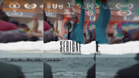 Cartela de la película de Serigne Mbayé. Cartela de la película de Serigne Mbayé.