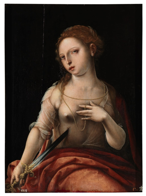 'La muerte de Lucrecia', del Maestro del Papagayo