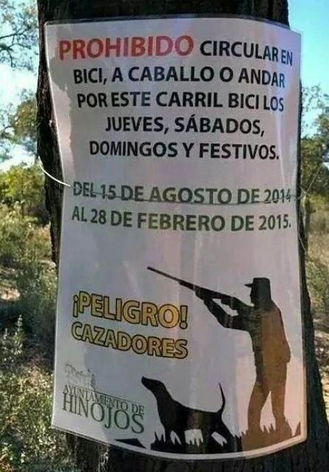 cartel caza