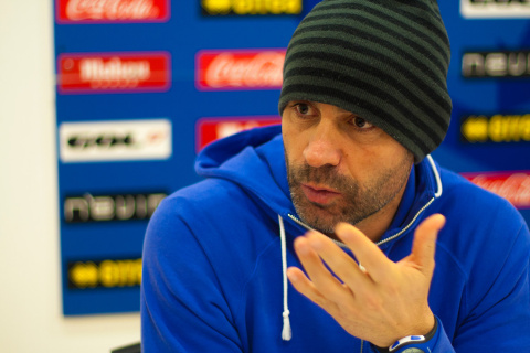 Paco Jémez, en la ciudad deportiva del Rayo Vallecano.