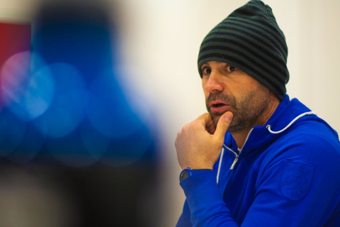 Paco Jémez, en la ciudad deportiva del Rayo Vallecano.