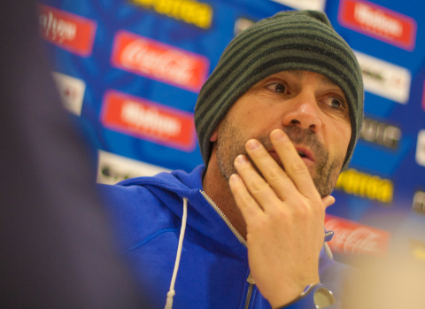 Paco Jémez, en la ciudad deportiva del Rayo Vallecano.