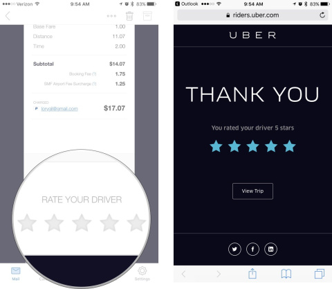 Cómo valorar al conductor en la aplicación de Uber. Cómo valorar al conductor en la aplicación de Uber.