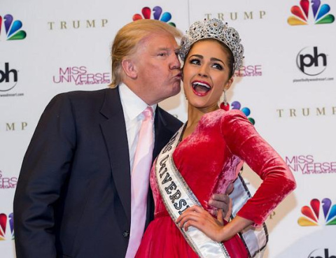 Trump con la ganadora de 'Miss Universe' 2012, Olivia Culpo. Trump con la ganadora de 'Miss Universe' 2012, Olivia Culpo.
