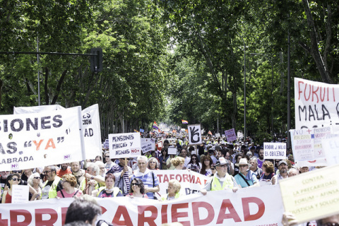  Manifestación de No+Precariedad. 27 de mayo de 2018.