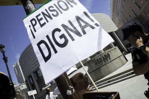  Manifestación de COESPE en el Senado en junio de 2018.