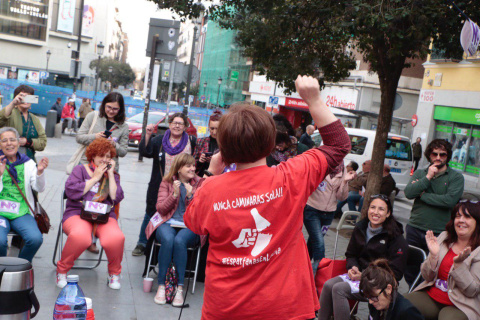  Espartanas en el Café Precario. Foto #404 Comunicación Popular
