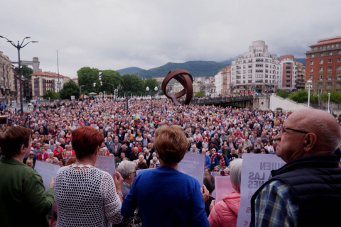  Movilizaciones de pensionistas en Bilbao. Foto Alex Zapico.