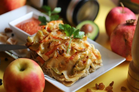 Lasaña de verduras. 