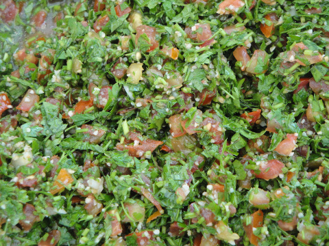 El Tabbouleh tradicional es muy especiado. Artusername. Wikimedia Commons. Tabbouleh tradicional