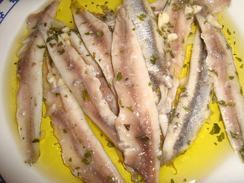 Receta de boquerones en vinagre. 