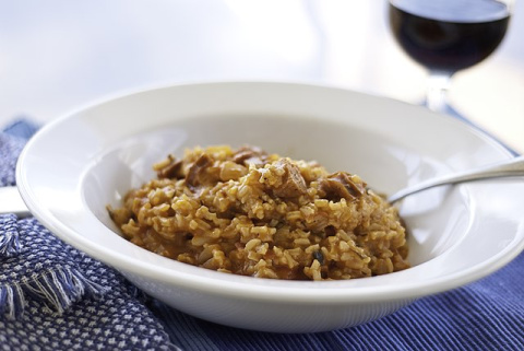 Arroz jambalaya.