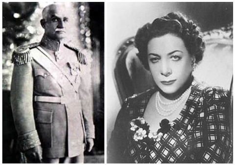 Reza Phalavi y la reina Tay Olmoluk Reza Phalavi y la reina Tay Olmoluk