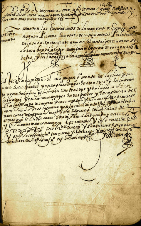 Prohibición de la zarabanda por la Sala de Alcaldes de Madrid, 3 de agosto de 1583. Archivo Histórico Nacional, Sala de Alcaldes; Consejos, lib. I, f. 146 Prohibición de la zarabanda por la Sala de Alcaldes de Madrid, 3 de agosto de 1583. Archivo Histórico Nacional, Sala de Alcaldes; Consejos, lib. I, f. 146