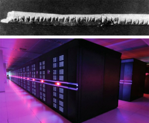 Hueso de Lebombo y Tianhe-2