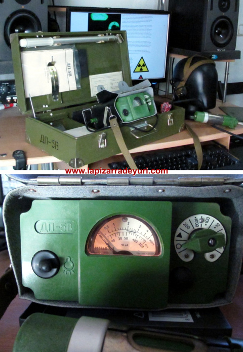 Contador Geiger o roentgenmetro DP-5V. Foto: La Pizarra de Yuri.