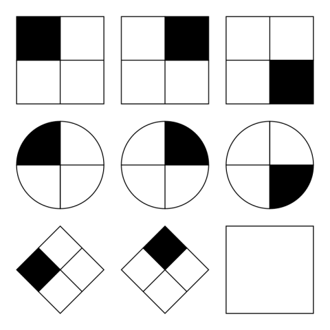 Una matriz de Raven. Imagen: Wikimedia Commons.