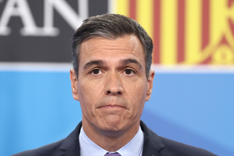  El presidente del Gobierno de España, Pedro Sánchez, interviene en una rueda de prensa en la segunda y última jornada de la Cumbre de la OTAN 2022 en el Recinto Ferial IFEMA MADRID, a 30 de junio de 2022, en Madrid (España).- Europa Press(
