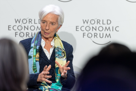 La presidenta del Banco Central Europeo, Christine Lagarde, habla en la sesión Finding Europe's New Growth durante la reunión anual del Foro Económico Mundial 2023 en Davos. EUROPA PRESS / DPA La presidenta del Banco Central Europeo, Christine Lagarde, habla en la sesión Finding Europe's New Growth durante la reunión anual del Foro Económico Mundial 2023 en Davos. EUROPA PRESS / DPA