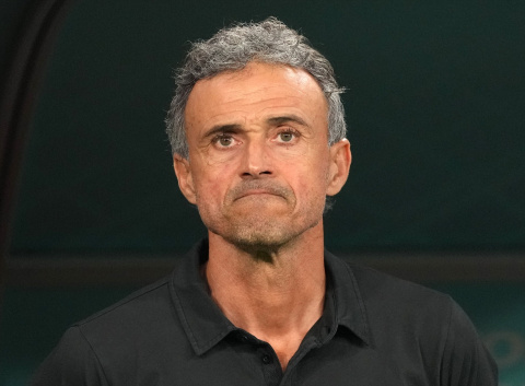  El entrenador de la selección española de fútbol, Luis Enrique, durante el partido contra Japón de la Copa del Mundo de Catar.- EUROPA PRESS