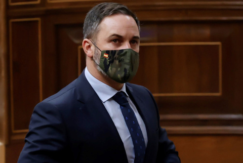  Santiago Abascal en el Congreso de los Diputados.- EFE