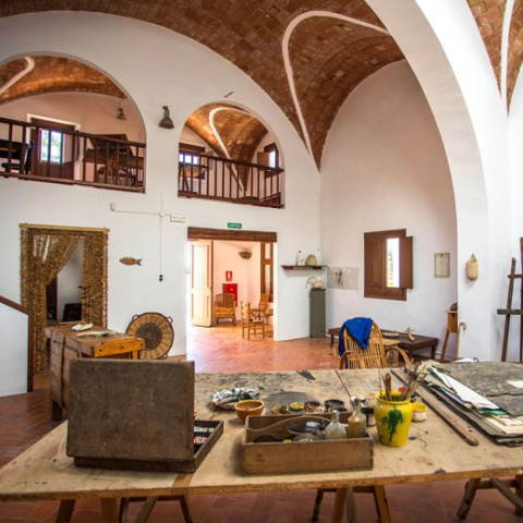  El taller de Joan Miró : © Arxiu Fundació Mas Miró